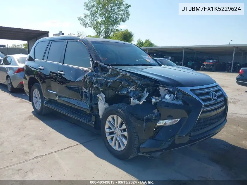 2019 Lexus 460 Premium VIN: JTJBM7FX1K5229624 Lot: 40349019