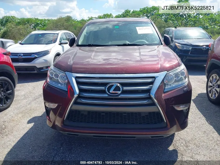 2019 Lexus 460 Premium VIN: JTJBM7FX5K5225821 Lot: 40474793