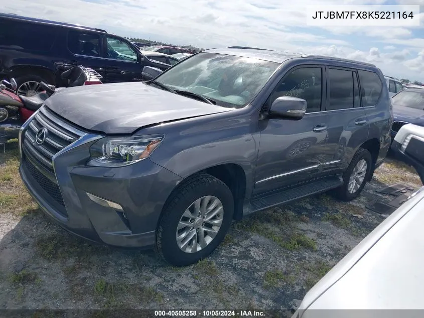 2019 Lexus Gx 460 VIN: JTJBM7FX8K5221164 Lot: 40505258