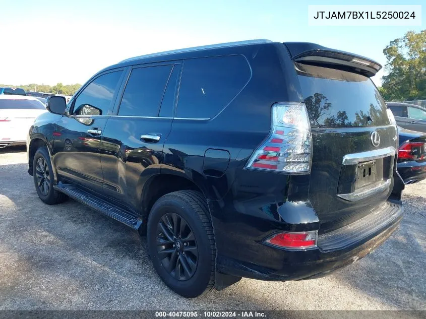 2020 Lexus Gx 460 Premium VIN: JTJAM7BX1L5250024 Lot: 40475095