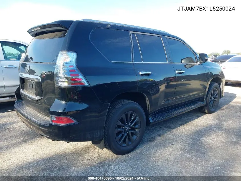 2020 Lexus Gx 460 Premium VIN: JTJAM7BX1L5250024 Lot: 40475095