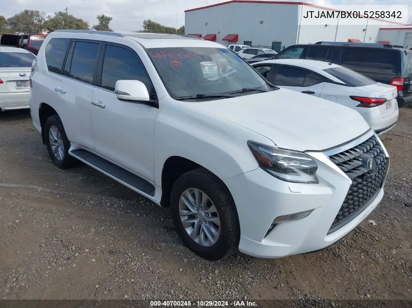 2020 Lexus 460 Premium VIN: JTJAM7BX0L5258342 Lot: 40700245