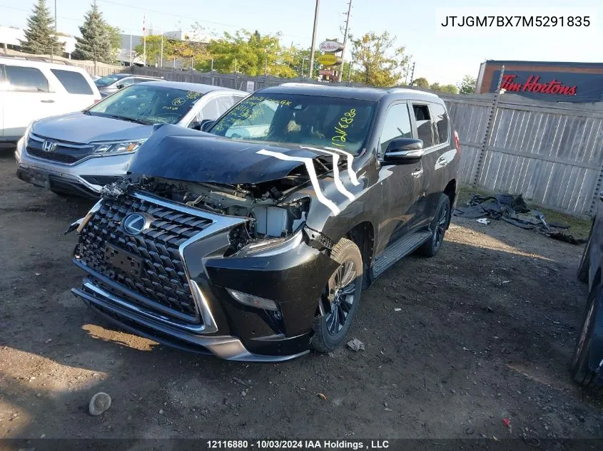 2021 Lexus Gx 460 Luxury VIN: JTJGM7BX7M5291835 Lot: 12116880