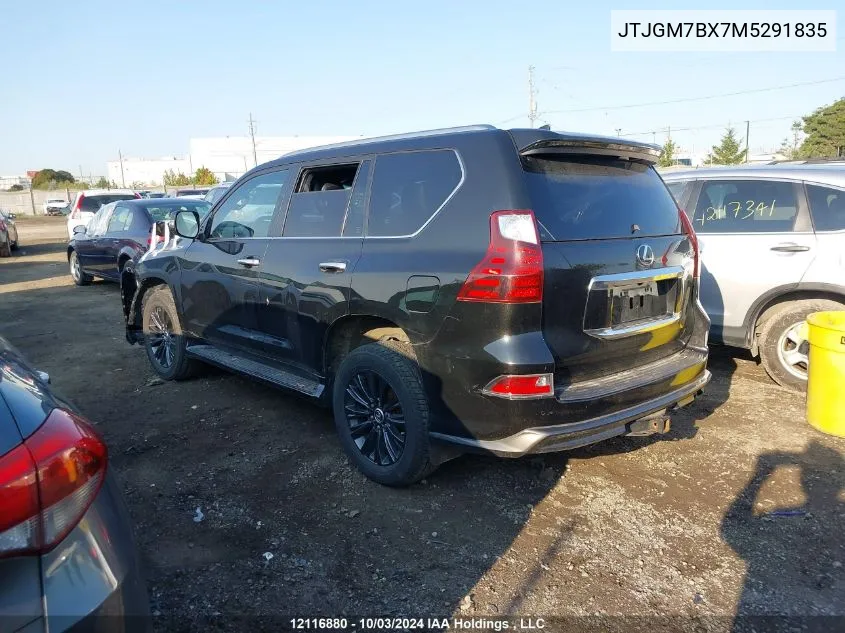 2021 Lexus Gx 460 Luxury VIN: JTJGM7BX7M5291835 Lot: 12116880