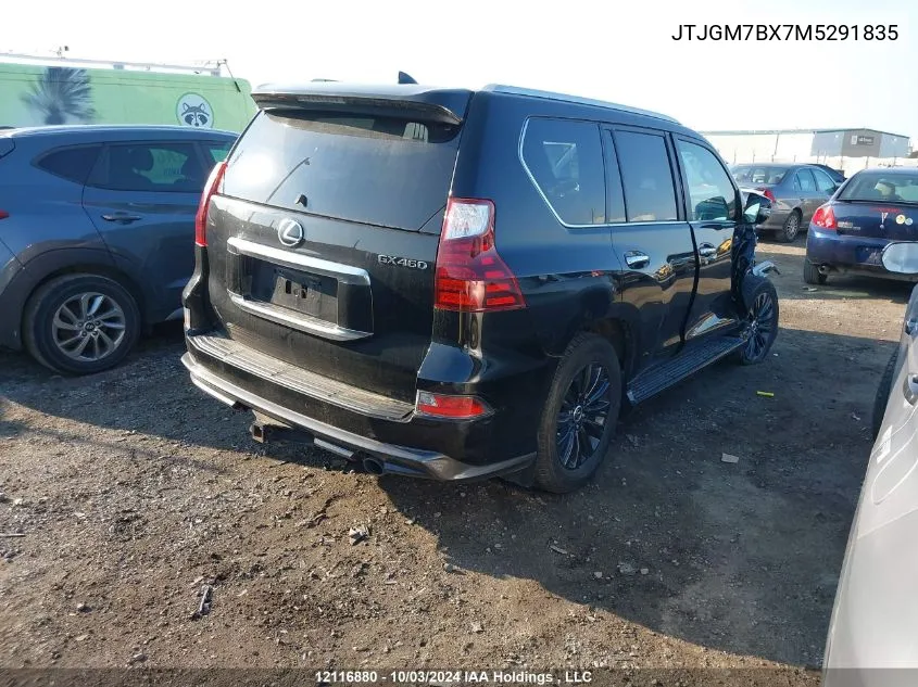 2021 Lexus Gx 460 Luxury VIN: JTJGM7BX7M5291835 Lot: 12116880