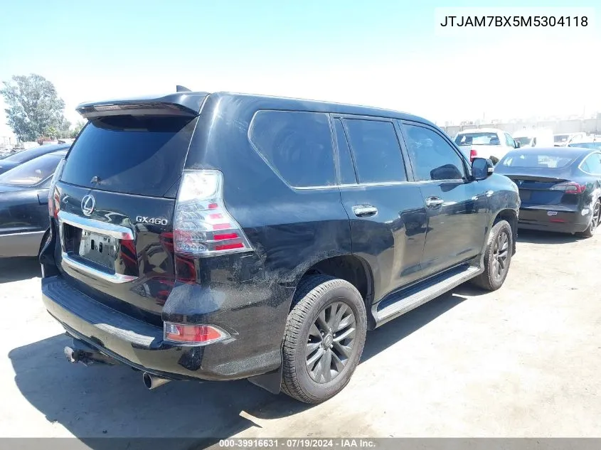 2021 Lexus 460 Premium VIN: JTJAM7BX5M5304118 Lot: 39916631