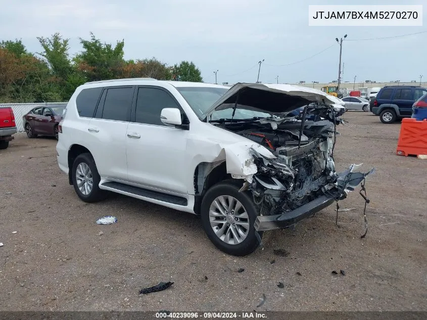 2021 Lexus Gx 460 Premium VIN: JTJAM7BX4M5270270 Lot: 40239096