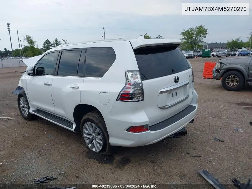 2021 Lexus Gx 460 Premium VIN: JTJAM7BX4M5270270 Lot: 40239096