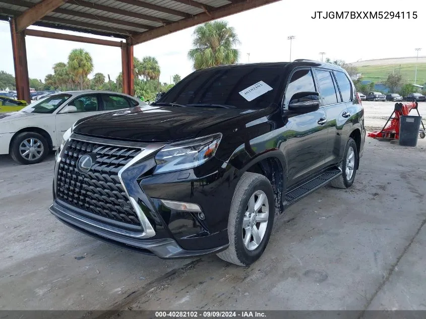 2021 Lexus 460 Luxury VIN: JTJGM7BXXM5294115 Lot: 40282102