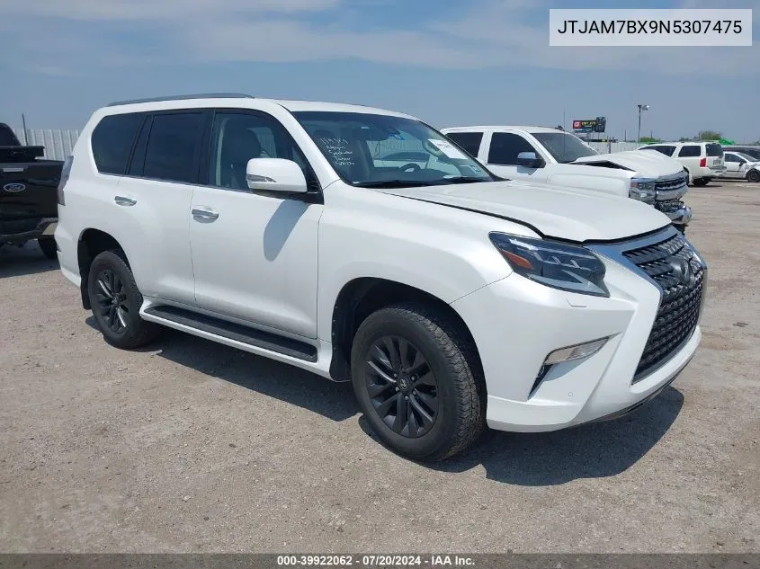 2022 Lexus 460 Premium VIN: JTJAM7BX9N5307475 Lot: 39922062