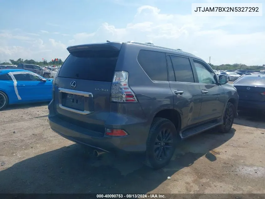 2022 Lexus Gx 460 VIN: JTJAM7BX2N5327292 Lot: 40090753