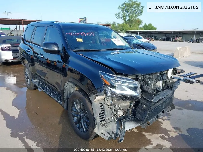 2022 Lexus 460 Premium VIN: JTJAM7BX0N5336105 Lot: 40098155