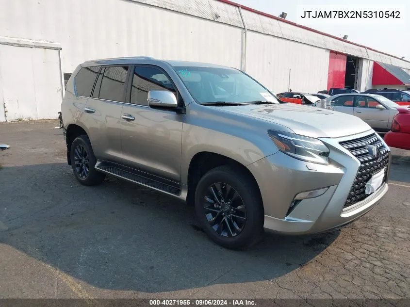 2022 Lexus 460 Premium VIN: JTJAM7BX2N5310542 Lot: 40271955