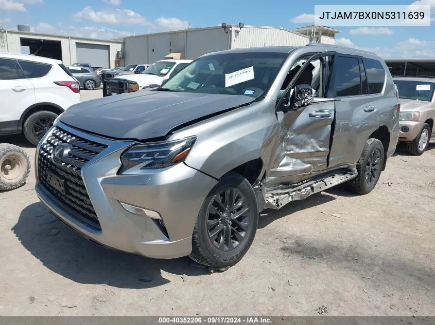 2022 Lexus 460 Premium VIN: JTJAM7BX0N5311639 Lot: 40352206