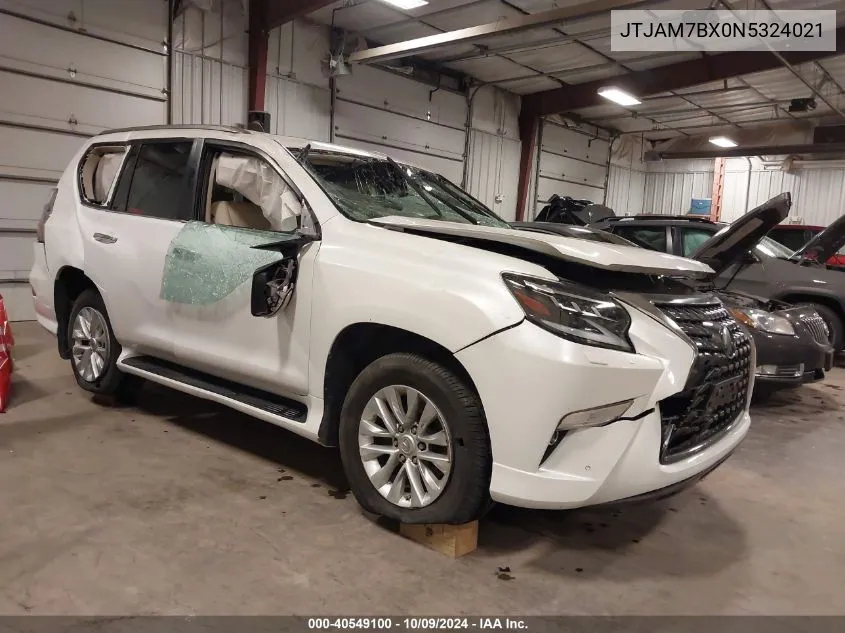 2022 Lexus Gx 460 VIN: JTJAM7BX0N5324021 Lot: 40549100