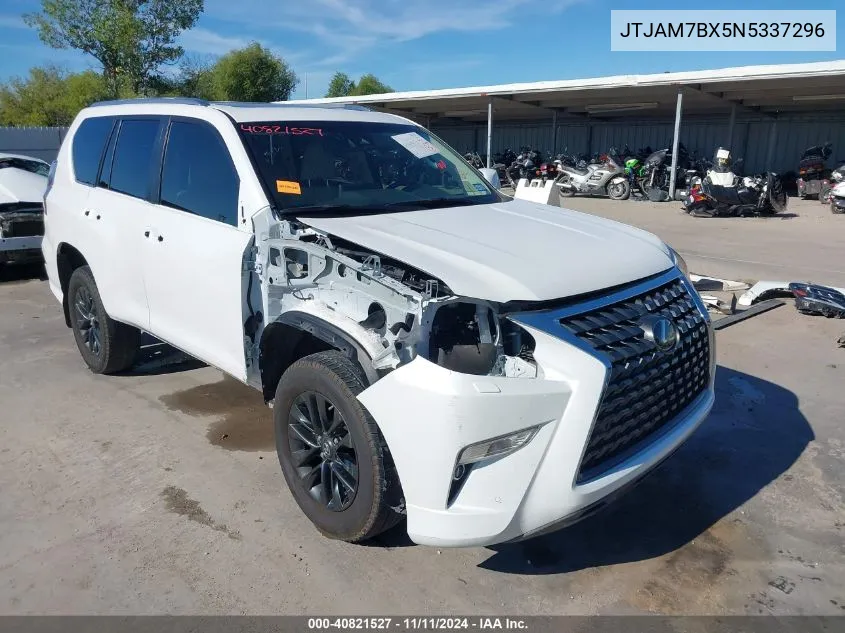 2022 Lexus Gx 460 Premium VIN: JTJAM7BX5N5337296 Lot: 40821527