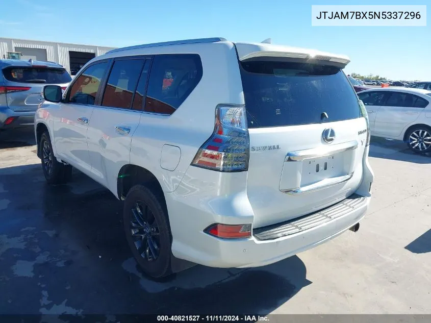 2022 Lexus Gx 460 Premium VIN: JTJAM7BX5N5337296 Lot: 40821527