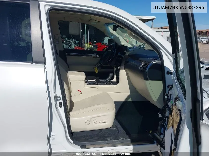 2022 Lexus Gx 460 Premium VIN: JTJAM7BX5N5337296 Lot: 40821527