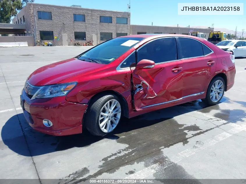 2010 Lexus Hs 250H Premium VIN: JTHBB1BA1A2023158 Lot: 40155372