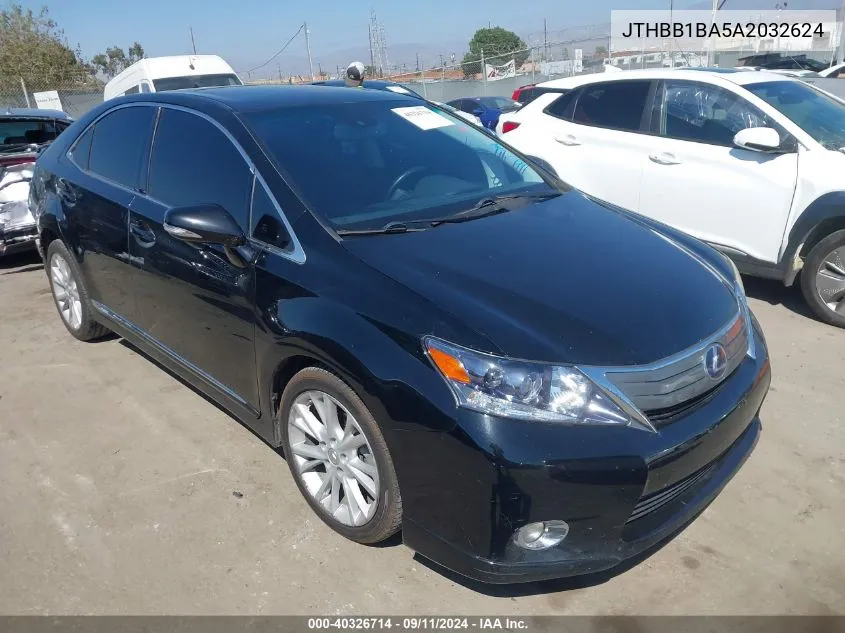 2010 Lexus Hs 250H Premium VIN: JTHBB1BA5A2032624 Lot: 40326714