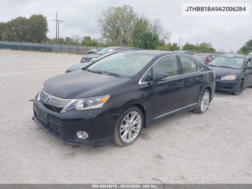 2010 Lexus Hs 250H Premium VIN: JTHBB1BA9A2006284 Lot: 40410019