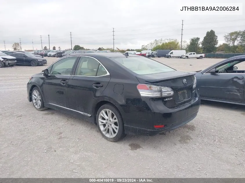 JTHBB1BA9A2006284 2010 Lexus Hs 250H Premium