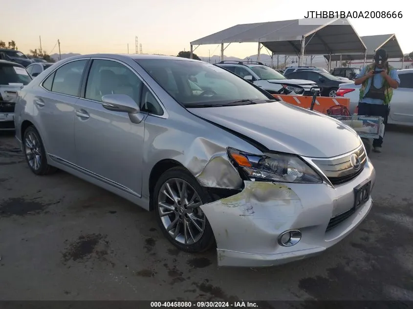 JTHBB1BA0A2008666 2010 Lexus Hs 250H