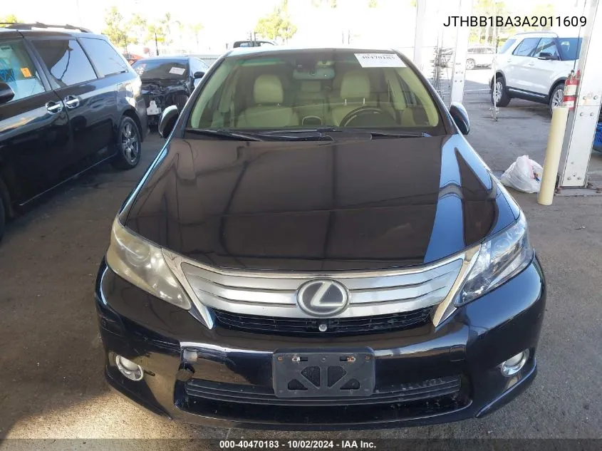 JTHBB1BA3A2011609 2010 Lexus Hs 250H Premium