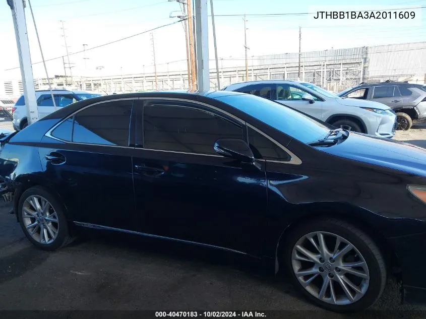 2010 Lexus Hs 250H Premium VIN: JTHBB1BA3A2011609 Lot: 40470183