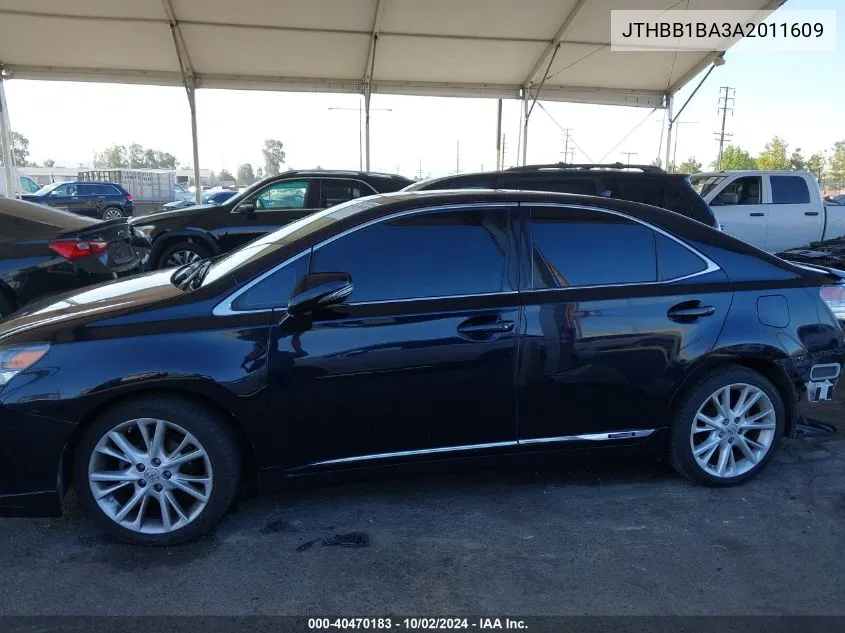 2010 Lexus Hs 250H Premium VIN: JTHBB1BA3A2011609 Lot: 40470183