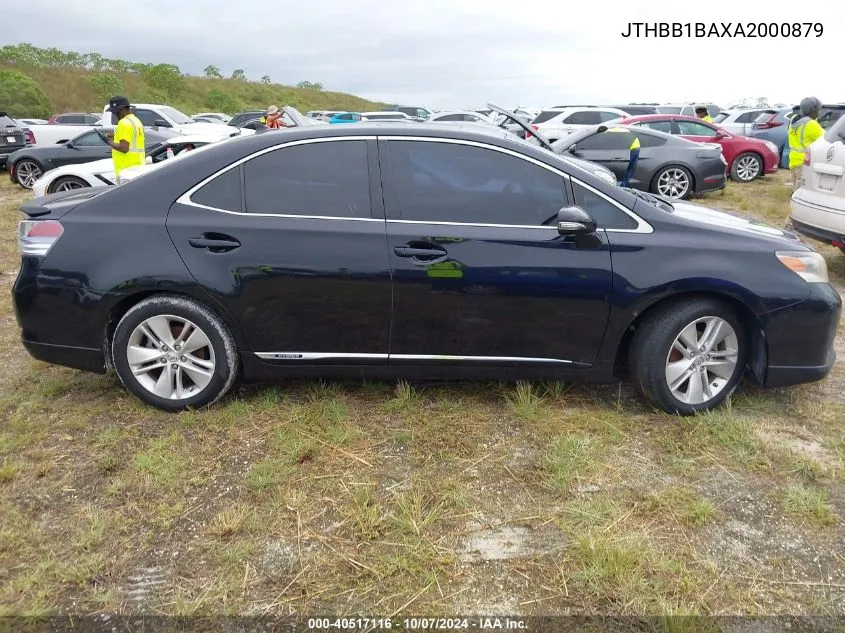 2010 Lexus Hs 250H VIN: JTHBB1BAXA2000879 Lot: 40517116