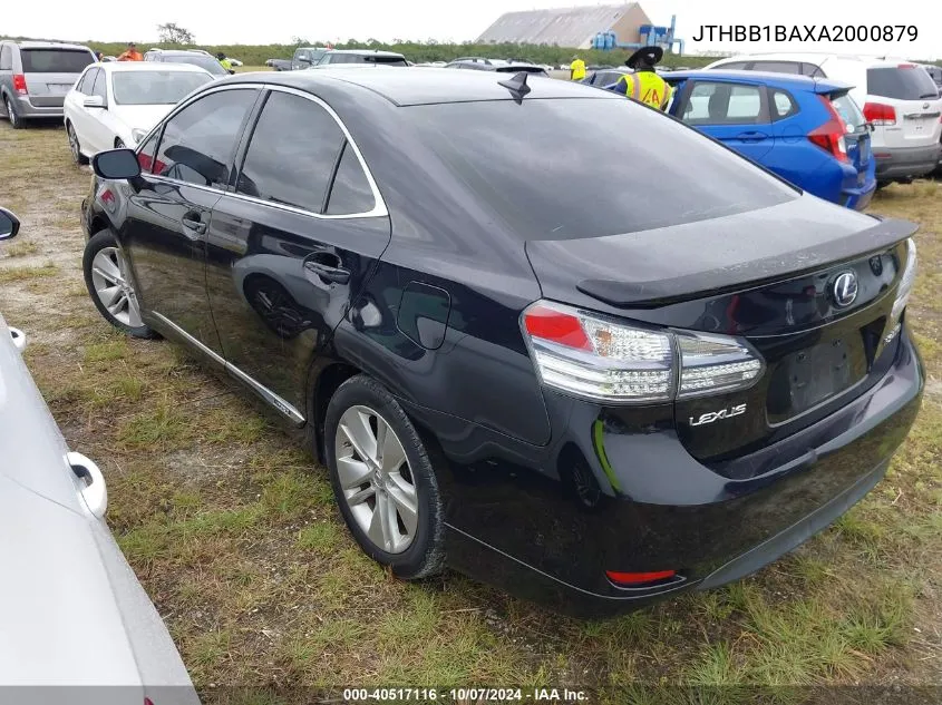 2010 Lexus Hs 250H VIN: JTHBB1BAXA2000879 Lot: 40517116