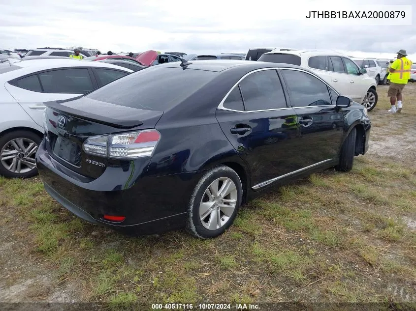 2010 Lexus Hs 250H VIN: JTHBB1BAXA2000879 Lot: 40517116