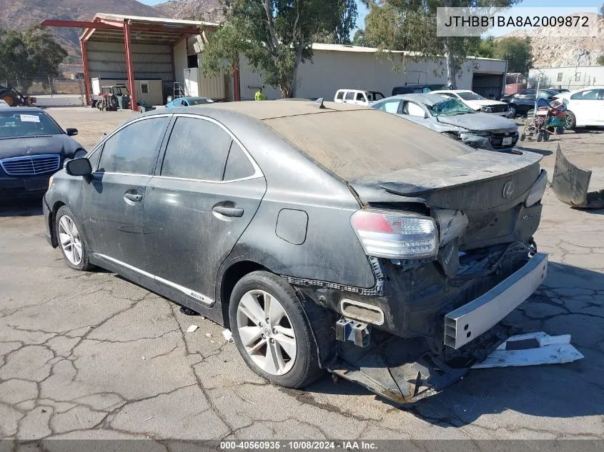 2010 Lexus Hs 250H VIN: JTHBB1BA8A2009872 Lot: 40560935