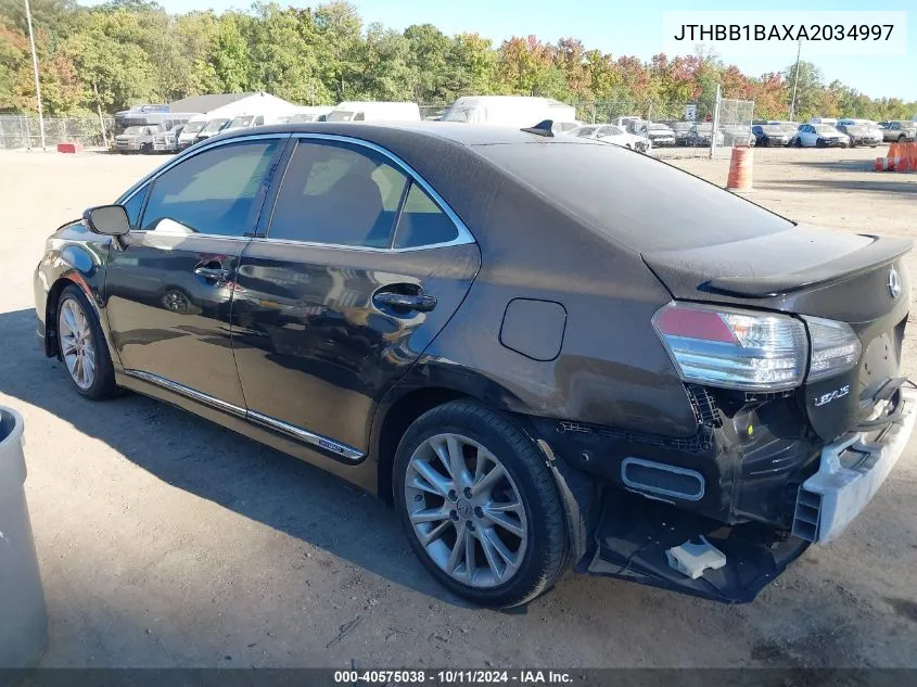 2010 Lexus Hs 250H Premium VIN: JTHBB1BAXA2034997 Lot: 40575038