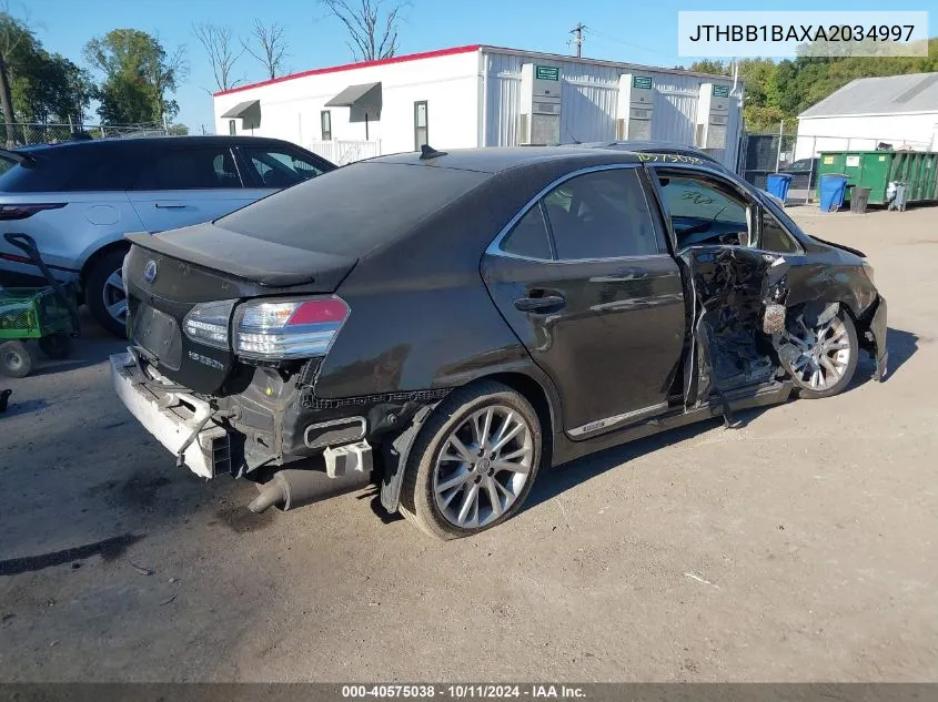 2010 Lexus Hs 250H Premium VIN: JTHBB1BAXA2034997 Lot: 40575038