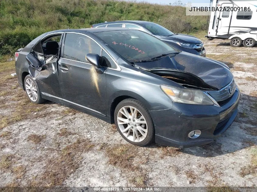 2010 Lexus Hs 250H Premium VIN: JTHBB1BA2A2009186 Lot: 40615775