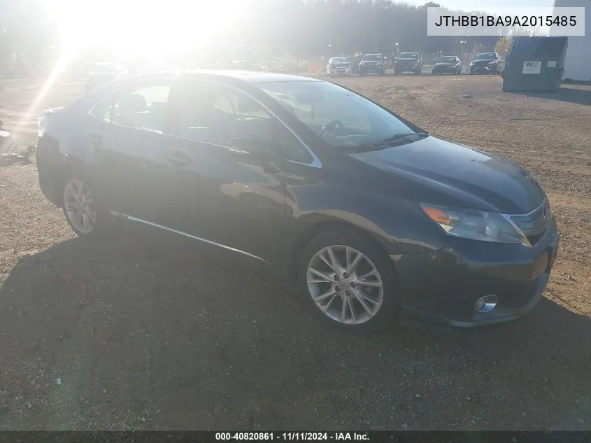 2010 Lexus Hs 250H Premium VIN: JTHBB1BA9A2015485 Lot: 40820861