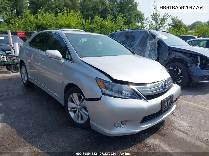 JTHBB1BA6B2047764 2011 Lexus Hs 250H