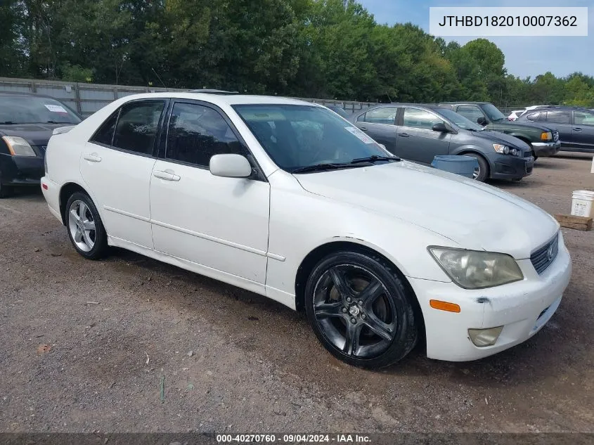 2001 Lexus Is 300 VIN: JTHBD182010007362 Lot: 40270760