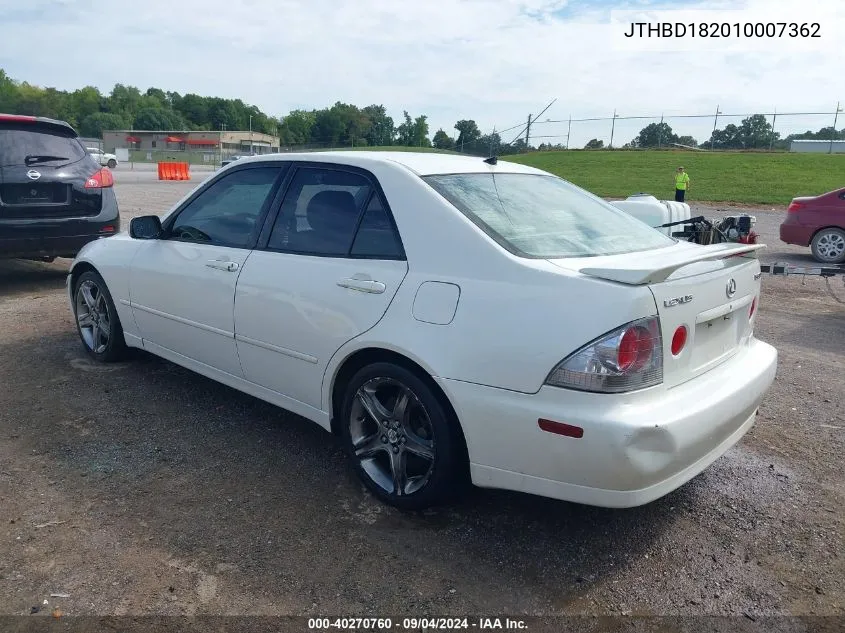 JTHBD182010007362 2001 Lexus Is 300