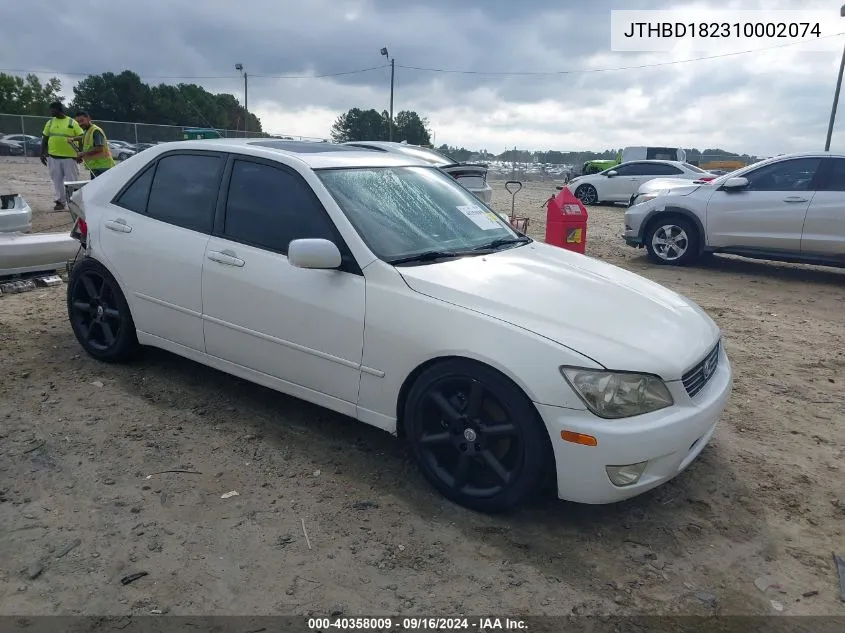 2001 Lexus Is 300 VIN: JTHBD182310002074 Lot: 40358009