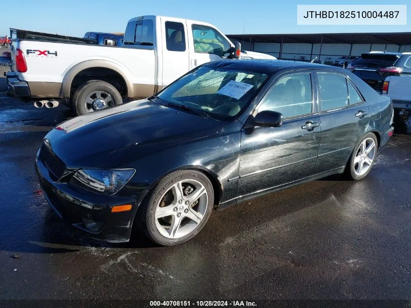 2001 Lexus Is 300 VIN: JTHBD182510004487 Lot: 40708151