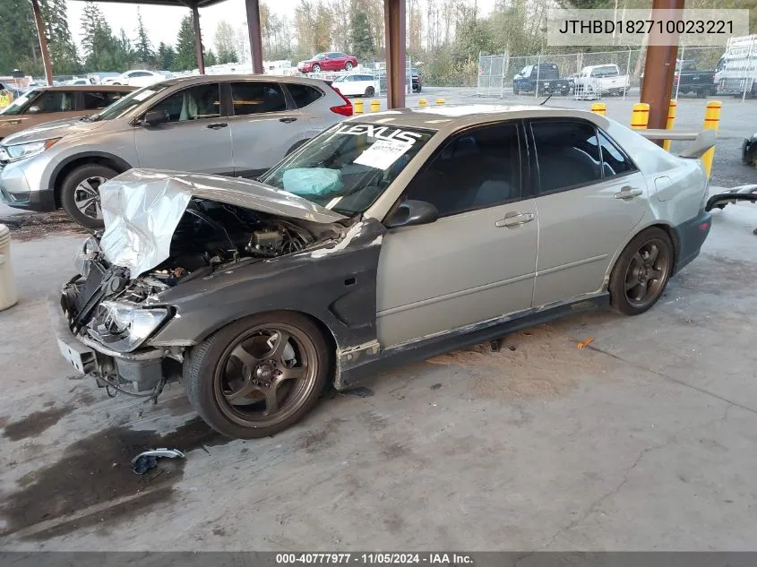 2001 Lexus Is 300 VIN: JTHBD182710023221 Lot: 40777977