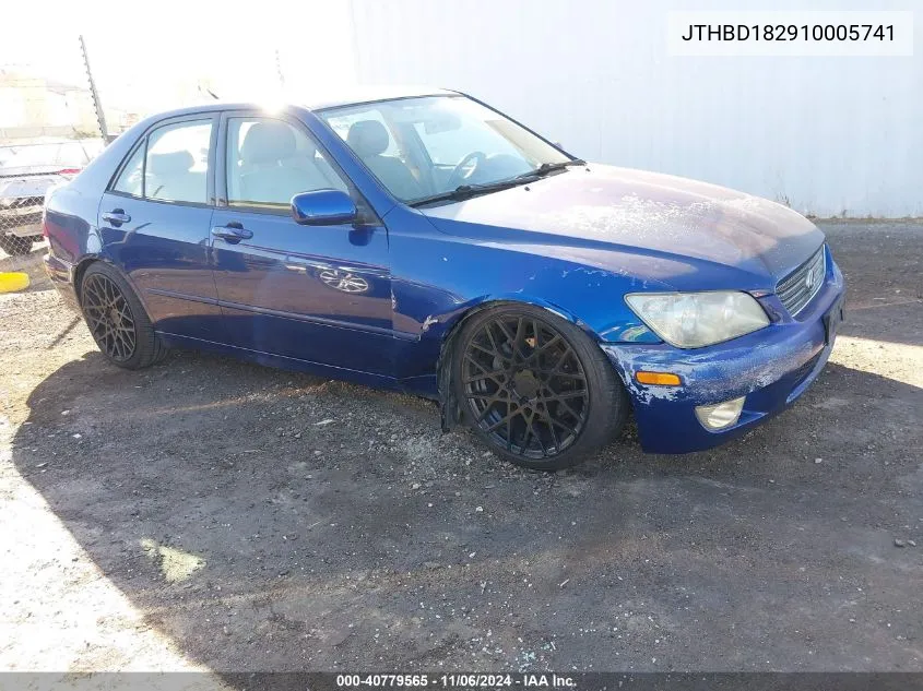 2001 Lexus Is 300 VIN: JTHBD182910005741 Lot: 40779565