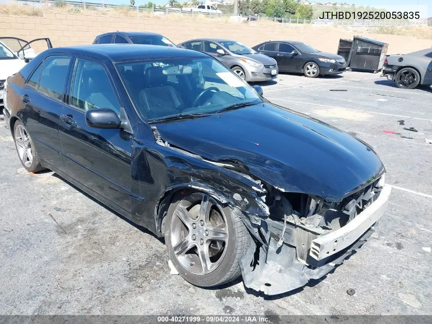 2002 Lexus Is 300 Base W/5-Speed Manual VIN: JTHBD192520053835 Lot: 40271999