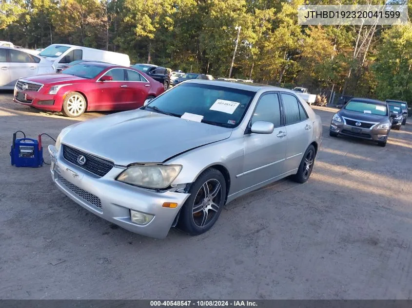 2002 Lexus Is 300 300 VIN: JTHBD192320041599 Lot: 40548547