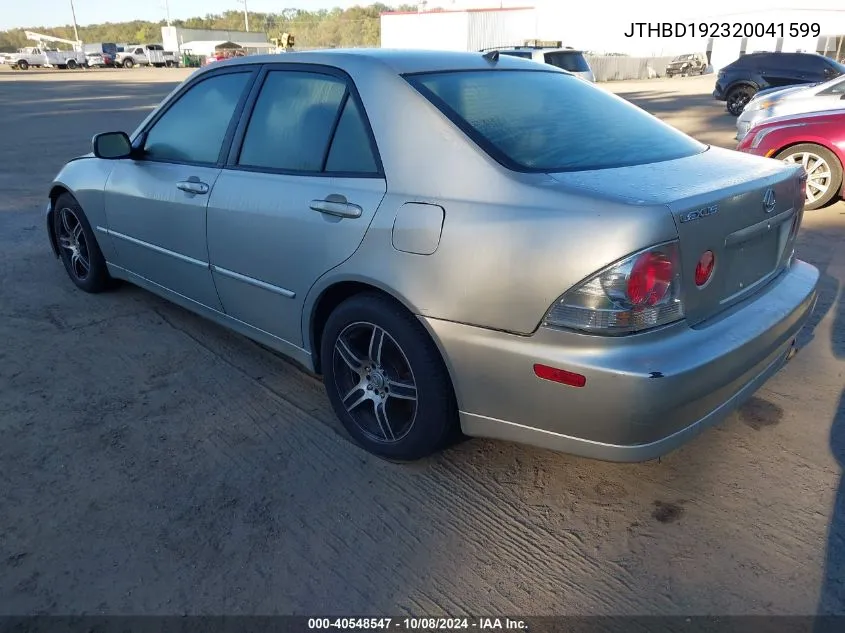 2002 Lexus Is 300 300 VIN: JTHBD192320041599 Lot: 40548547