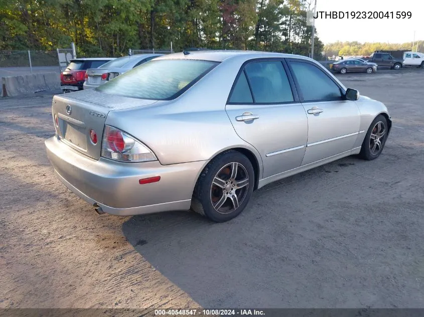 JTHBD192320041599 2002 Lexus Is 300 300