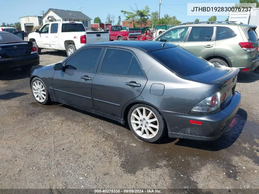 2003 Lexus Is 300 VIN: JTHBD192830076737 Lot: 40275335